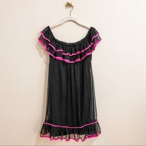 Betsey Johnson | 4 | Black, Hot Pink trim | NWOT